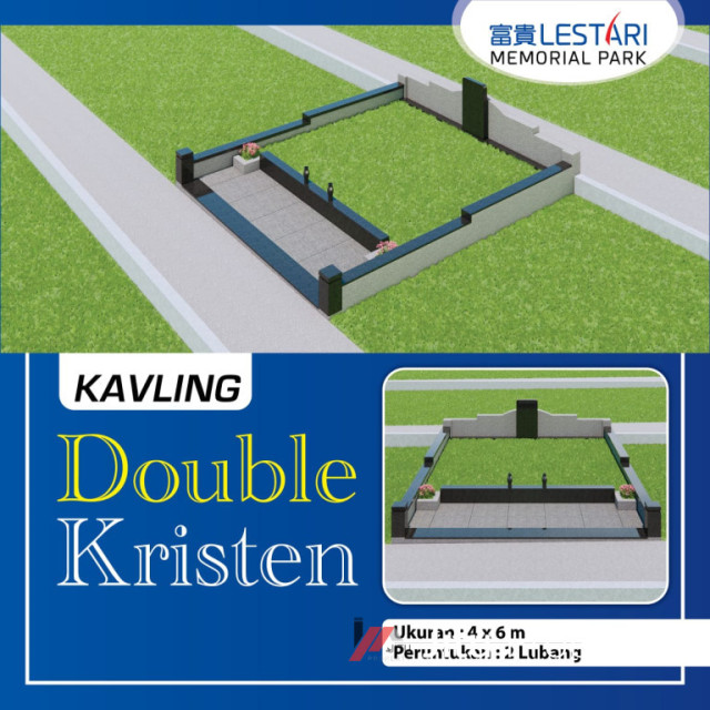 Kavling Makam Lestari Memorial Park Tipe Double Zona A (DB) No. 438
