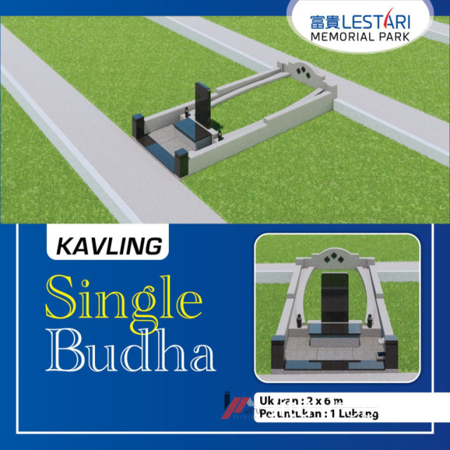 Kavling Makam Lestari Memorial Park Tipe Single Zona A (SD) No. 948