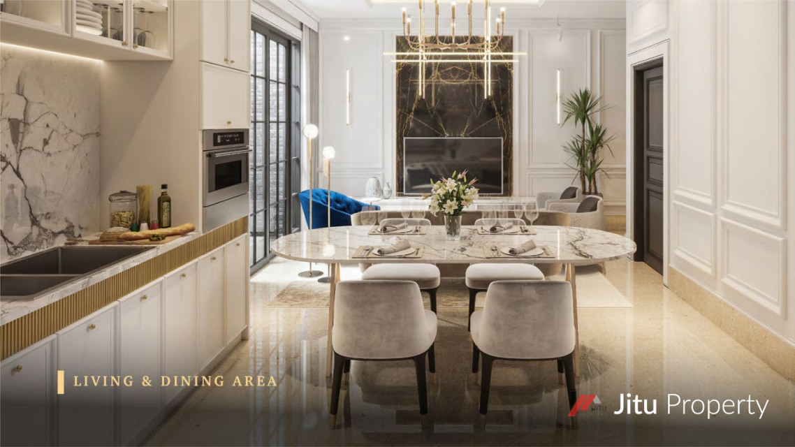 Dijual Rumah Tipe 7 Art Deco 3 Lantai Bukit Podomoro Jakarta Timur