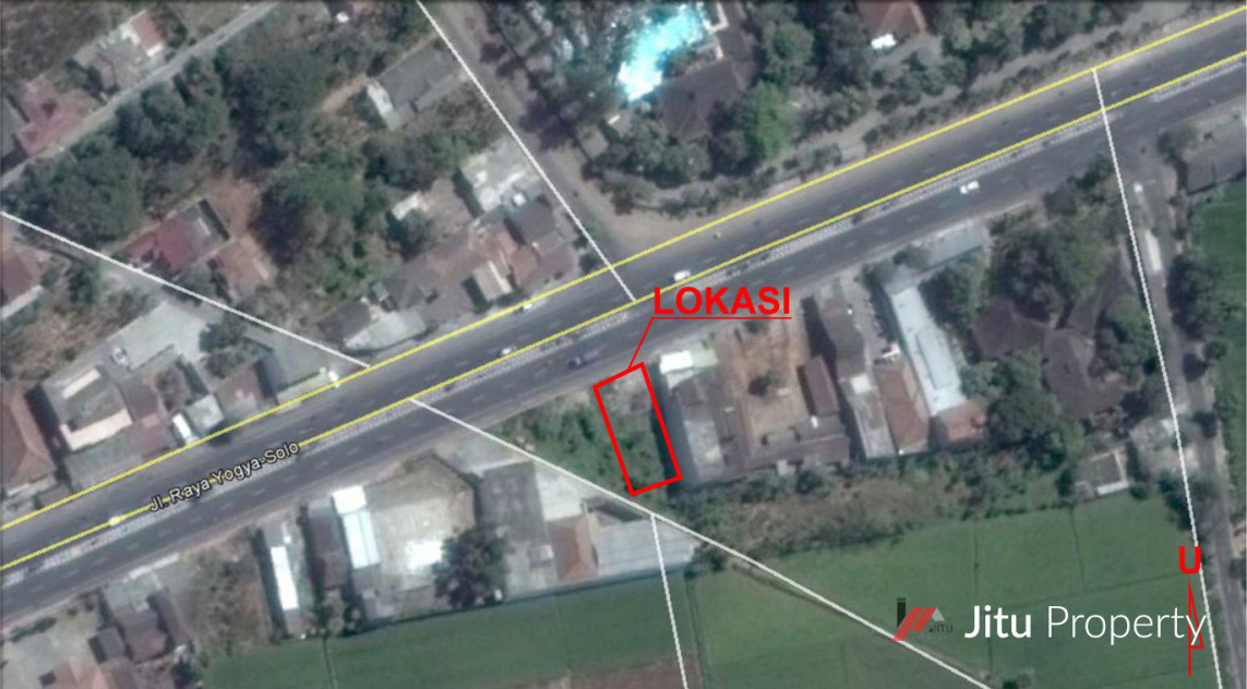 Tanah Murah Pinggir Jalan Besar Klaten Jogja SHM 365m2