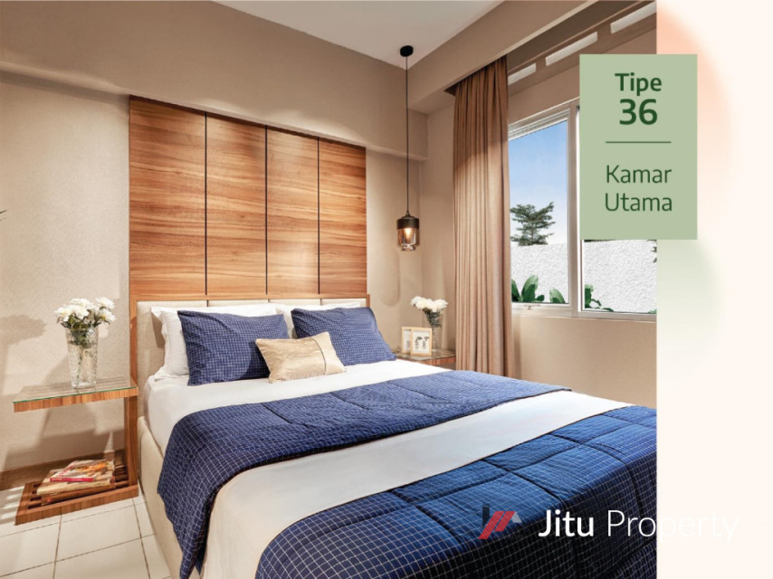 Dijual Rumah Kota Podomoro Cluster South Magnolia Type 36/90 MNS 01/37