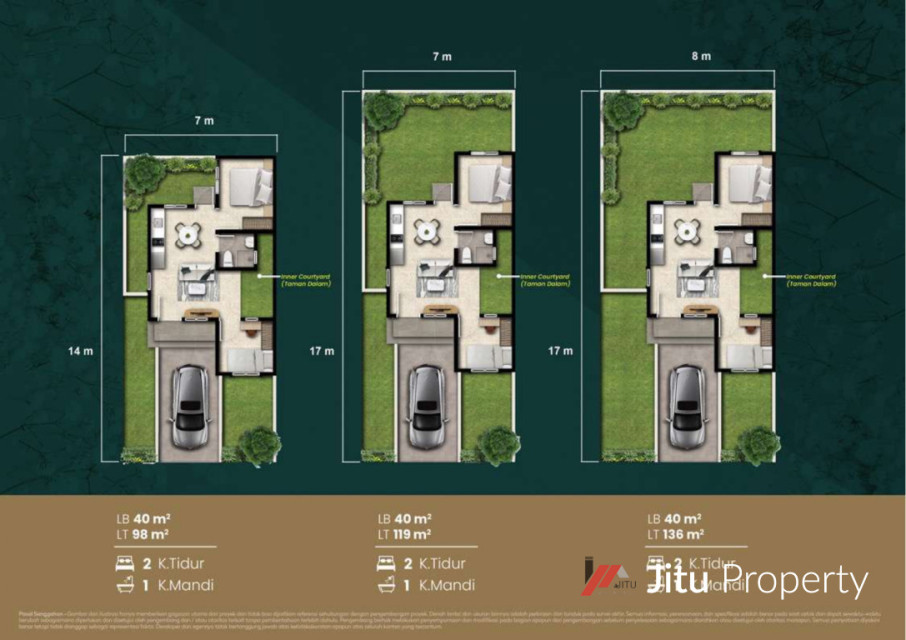 Dijual Rumah Kota Podomoro Cluster Edelweiss Type 40 FL 16/03