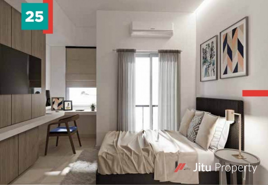 Dijual Unit Apartment LRT City - Green Avenue. Tipe Studio B1. Bekasi