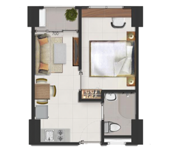 Dijual unit Apartment LRT - The Premier MTH , View : Pool Lantai 7