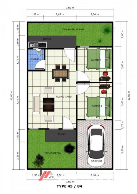 Rumah TIPE 45/84 Bukit Manggala Residences Di Kota Bogor