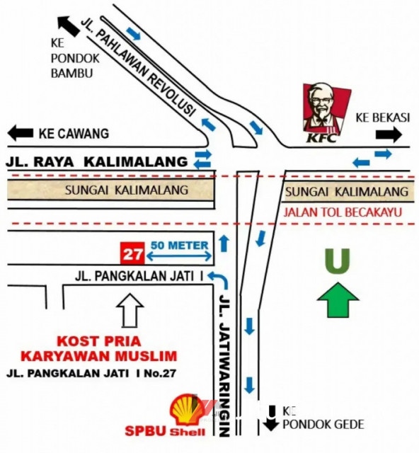 Kost Baru Murah Bersih Strategis Lengkap Di Kalimalang Jatiwaringin