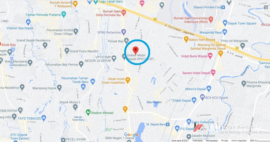 Rumah Dijual Siap Huni Strategis Dekat Pintu Tol Kukusan Beji Depok 