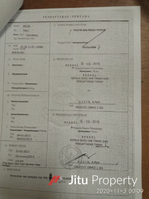 Dijual Rumah 2 Lantai Lokasi Strategis di Mustikajaya Bekasi Timur