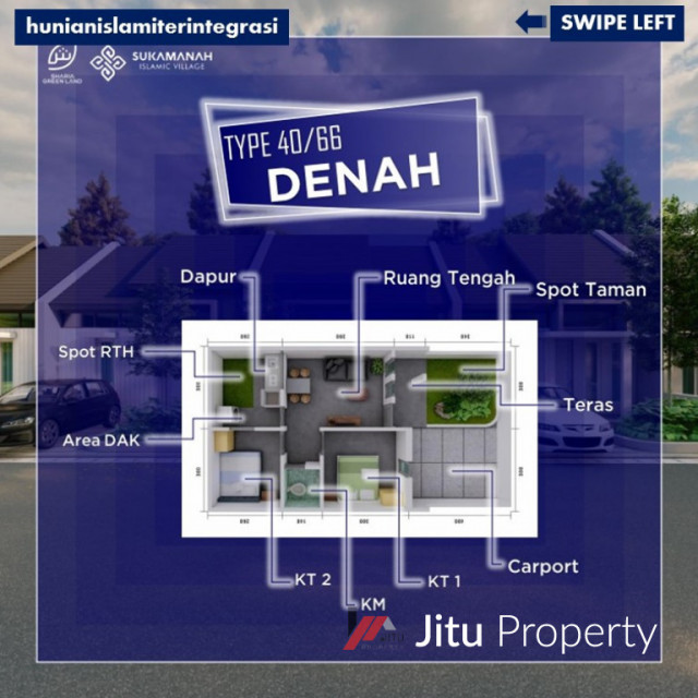 Disewakan Rumah Purwakarta Sukamanah Islamic Village