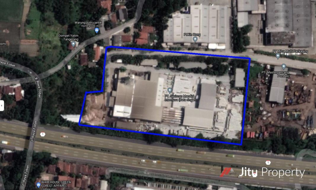 Dijual Cepat Tanah & Bangunan di Balaraja, Luas 2 Ha, Lokasi Strategis