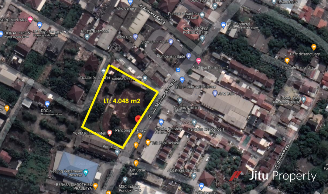 Tanah cocok untuk gudang expedisi, lokasi Ok di Jatimakmur Bekasi.
