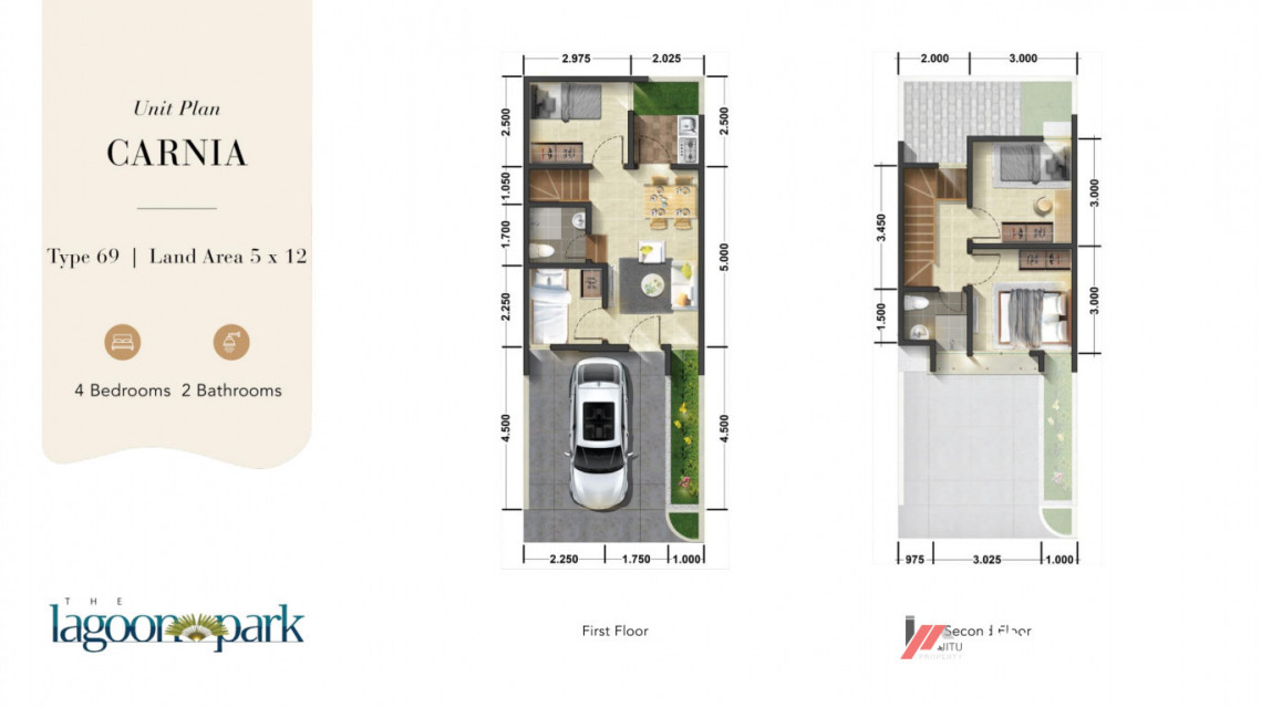 Rumah Dijual The Lagoon Park Tipe Carnia Blok E6 No. 16 Bogor