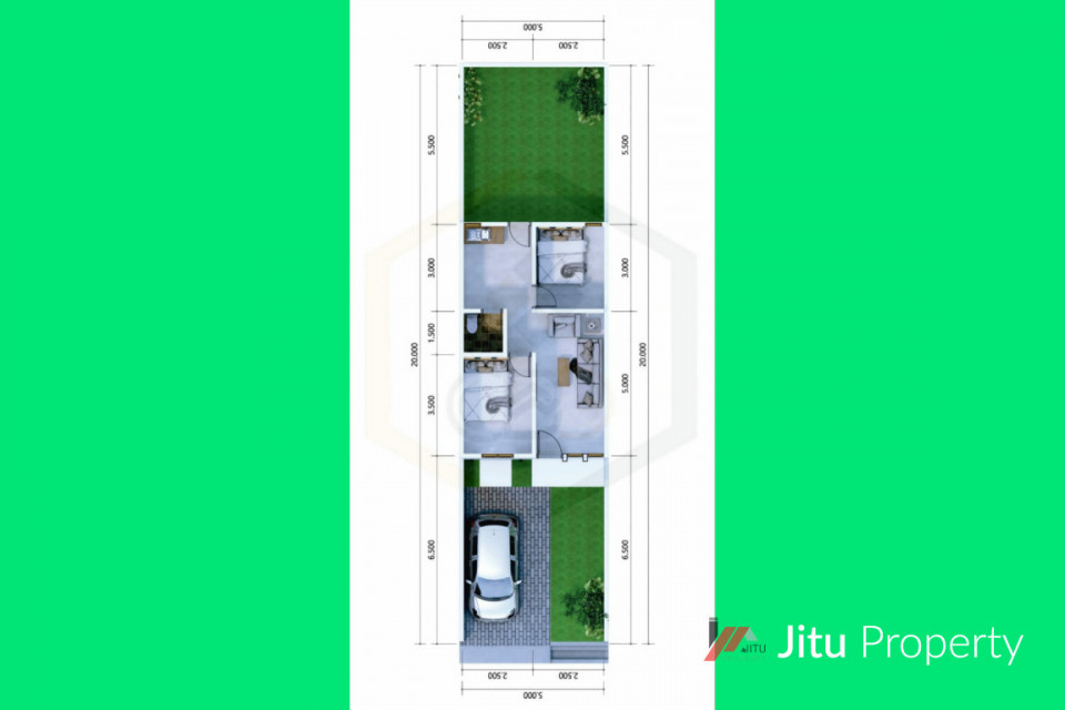 Rumah Surabaya Timur, Angsuran KPR 3 Jutaan, Luas Tanah 100 m²