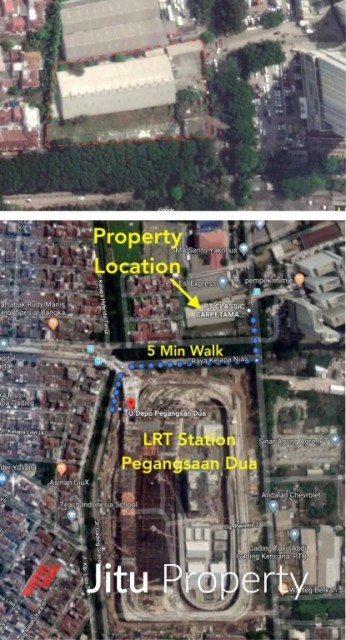 Dijual Pabrik Pegangsaan Dua Km 3.5 Cilincing Jakarta Utara SHGB