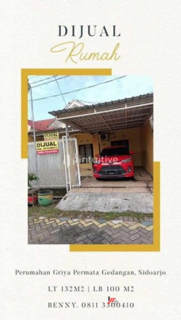 Dijual Rumah Asri & Aman Di Komplek Griya Permata Asri Sidoarjo