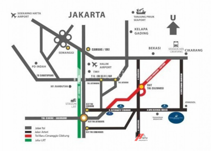 Dijual Rumah Boulevard Damar 168m2 Citra Indah City