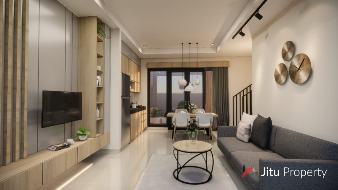 Rumah Cantik Dua Lantai di Perumahan Palem Lestari Jatisampurna Bekasi