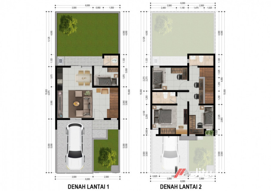 Dijual Rumah Syariah di Perumahan Grey House di Pusat Kota Serang