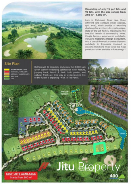 Kavling The Best View di Rancamaya Kavling Richmond Peak