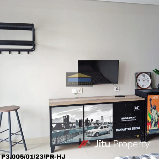 Dijual Apartement 1 BR Full Furnished Siap Pakai di Royal Sentul Park