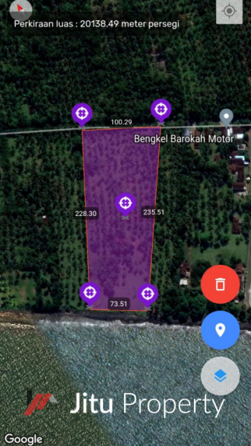 Dijual tanah los pantai di cupel Jembrana Bali, 2 Ha SHM