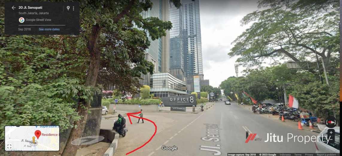 Dijual tanah seluas 1600 meter Kawasan Office 8 Residence. SHM 80 jt/m