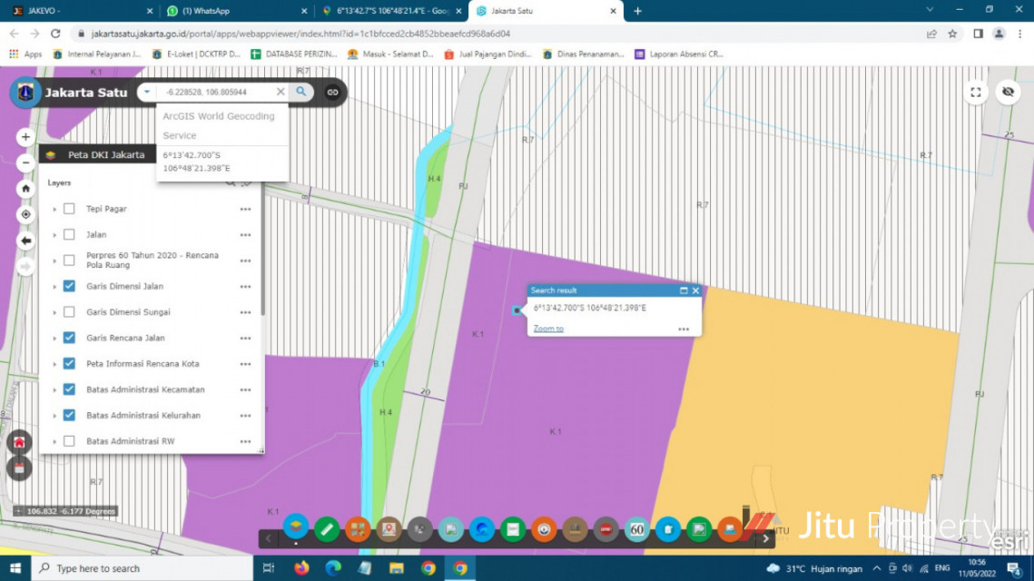 Dijual tanah seluas 1600 meter Kawasan Office 8 Residence. SHM 80 jt/m