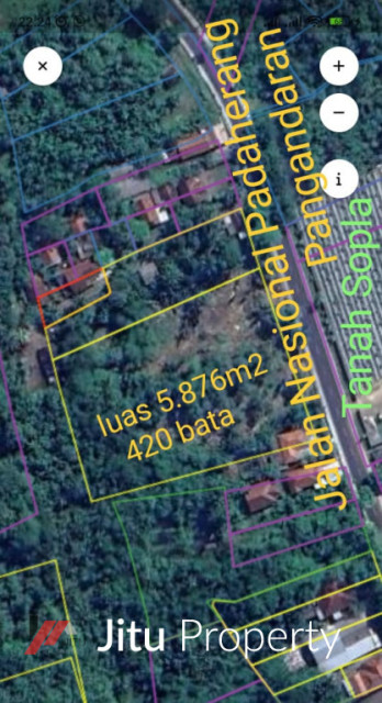 Dijual Tanah Strategis Jalan Nasional Padaherang Pangandaran