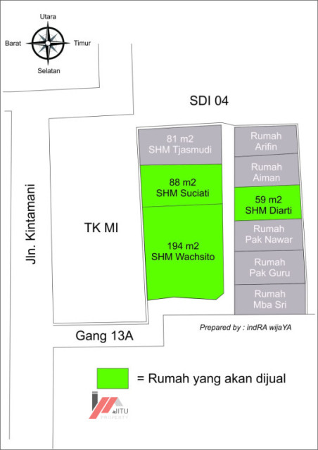 Dijual Rumah Strategis Pekalongan Jawa Tengah Belakang Yogya DeptStore