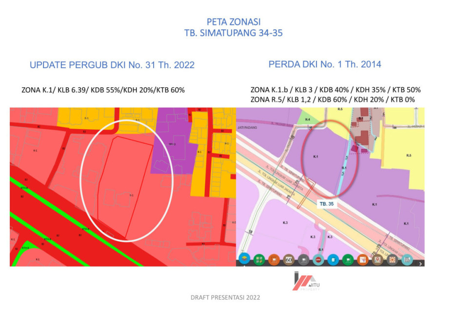 Dijual Tanah Kosong TB Simatupang Strategis Jakarta Selatan