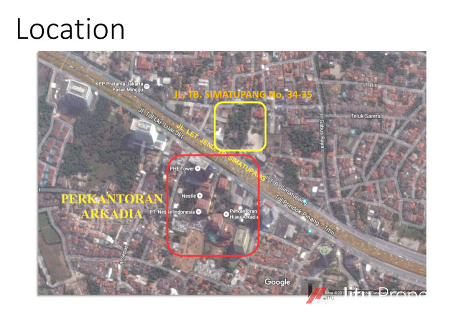 Dijual Tanah Kosong TB Simatupang Strategis Jakarta Selatan