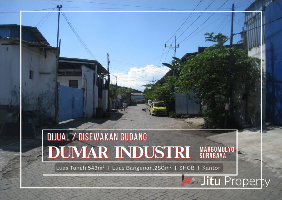 Dijual Gudang Siap Guna Asem Rowo Surabaya Dumar Industri Margomulyo