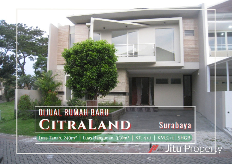Dijual Rumah Baru Modern Minimalis di Citraland Somerset Surabaya