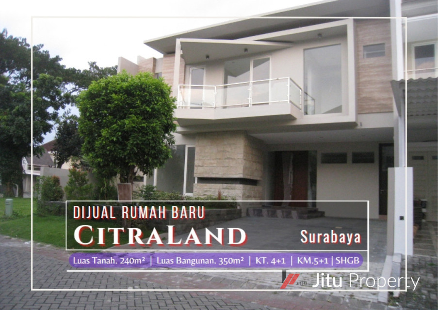 Dijual Rumah Baru Modern Minimalis di Citraland Somerset Surabaya