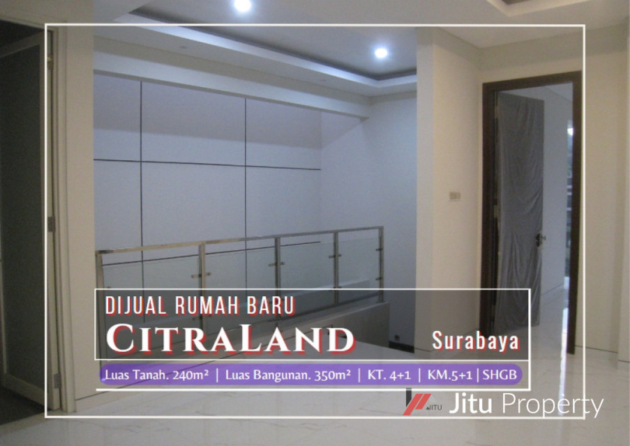 Dijual Rumah Baru Modern Minimalis di Citraland Somerset Surabaya