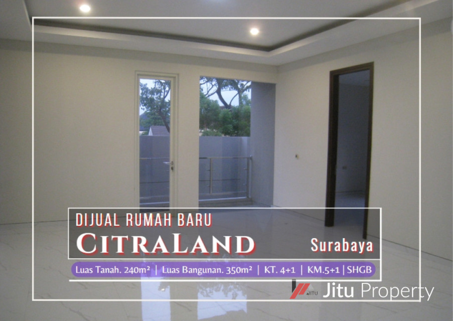 Dijual Rumah Baru Modern Minimalis di Citraland Somerset Surabaya