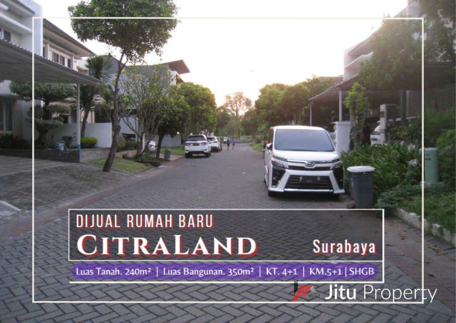 Dijual Rumah Baru Modern Minimalis di Citraland Somerset Surabaya
