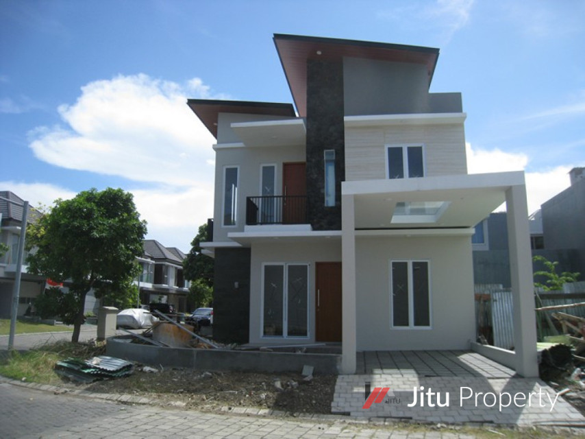 Dijual Rumah baru Minimalis Hook di Graha Natura, Surabaya