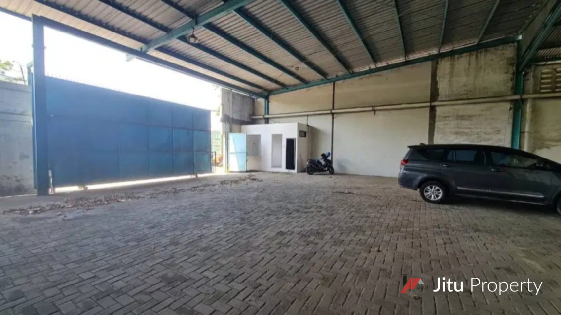 Dijual Eks Gudang Baja Jalan Utama Margomulyo Permai Siap Pakai