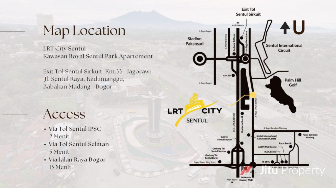 Dijual unit Ruko di Kawasan Royal Sentul Park, Ruko A1 Kabupaten Bogor