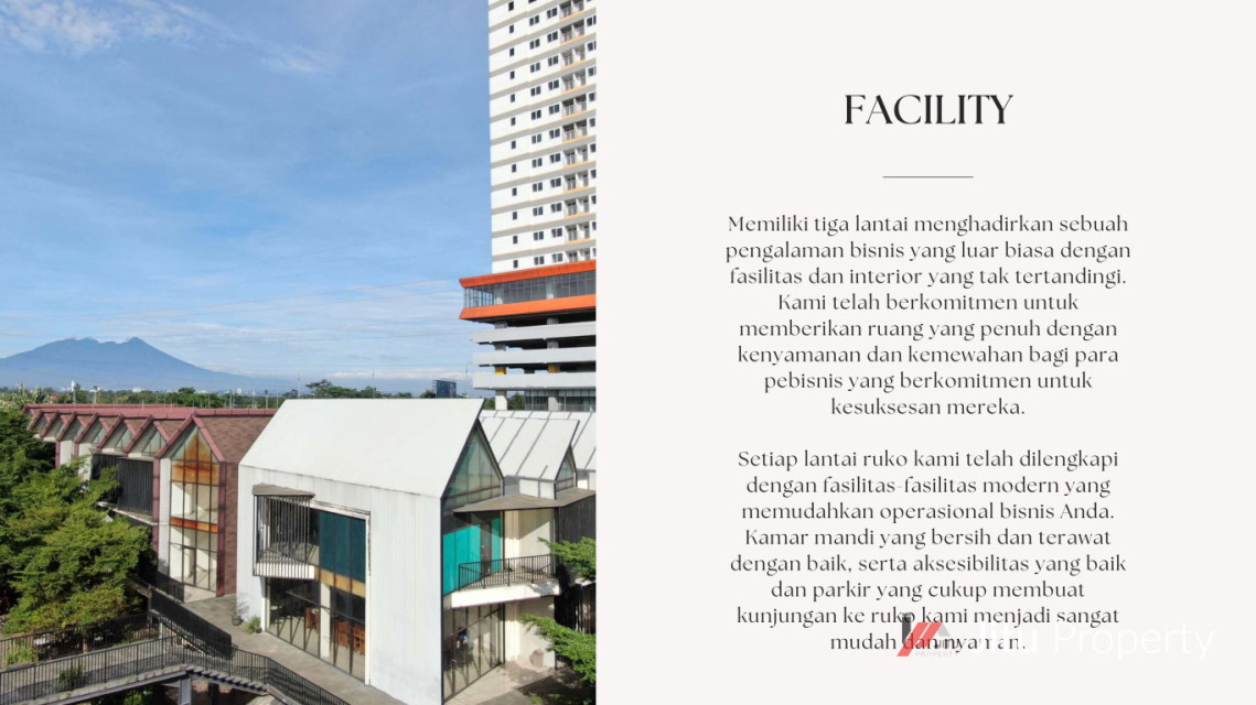 Dijual unit Ruko Kawasan Royal Sentul Park Ruko B-10 Kabupaten Bogor