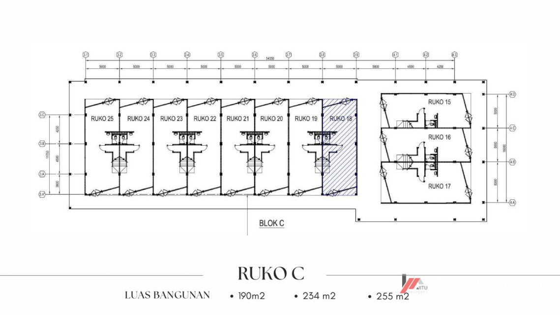 Dijual unit Ruko Kawasan Royal Sentul Park Ruko C-18 Kabupaten Bogor