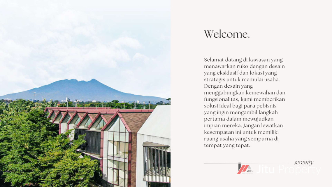 Dijual unit Ruko Kawasan Royal Sentul Park Ruko C-21 Kabupaten Bogor