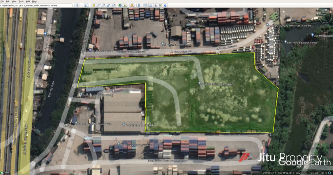 Termurah Dijual Tanah Cakung Cilincing Rorotan 2.4 Ha Dekat Jalan TOL