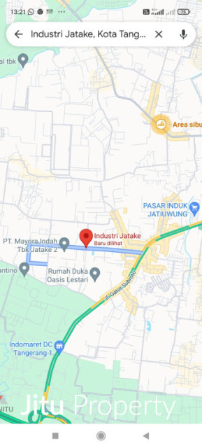 Dijual Pabrik Jatake Komplek Industri 10 Menit ke Exit Toll Cikupa.