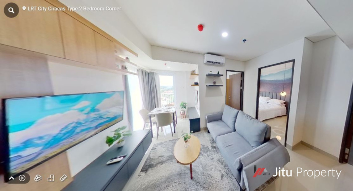 Dijual Unit LRT City Tower Azure lantai 22 No. Unit 40 2 BR Corner