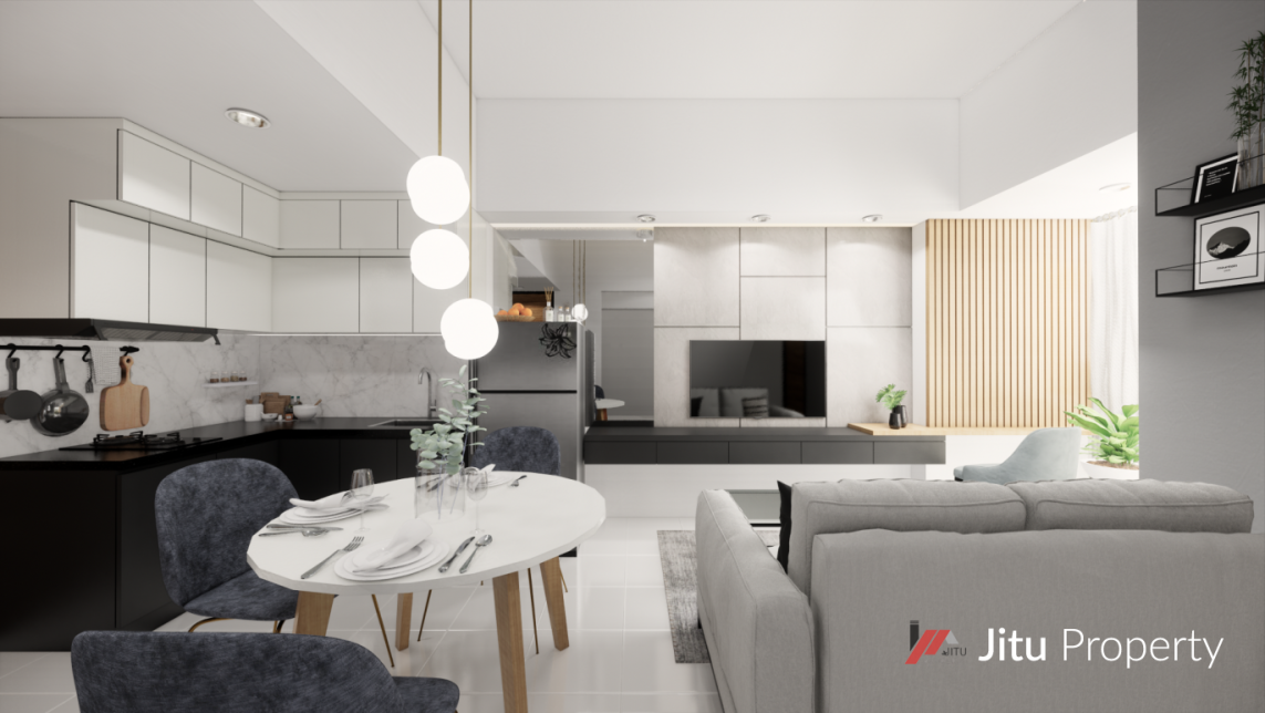 Dijual Unit LRT City Ciracas Tower Azure lantai 14 No. Unit 49 2 BR-2