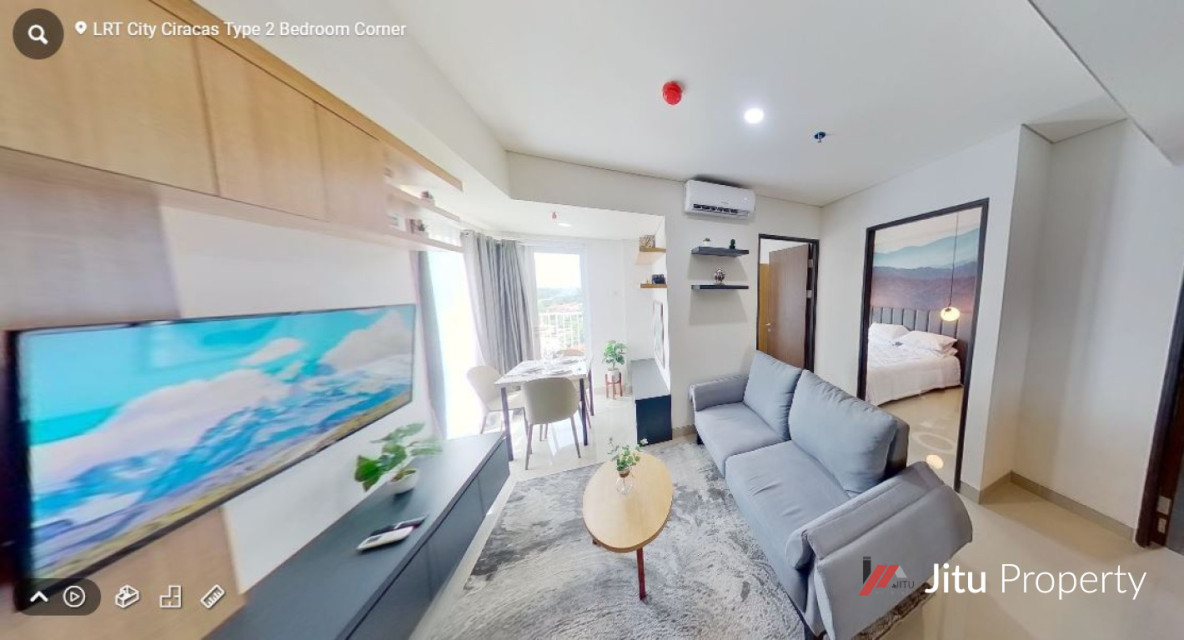 Dijual Unit LRT City Tower Azure lantai 24 No. Unit 39 2 BR Corner