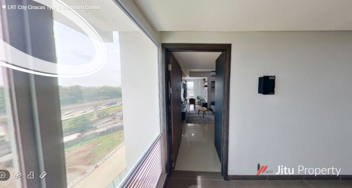Dijual Unit LRT City Tower Azure lantai 28 No. Unit 5 2 BR Corner