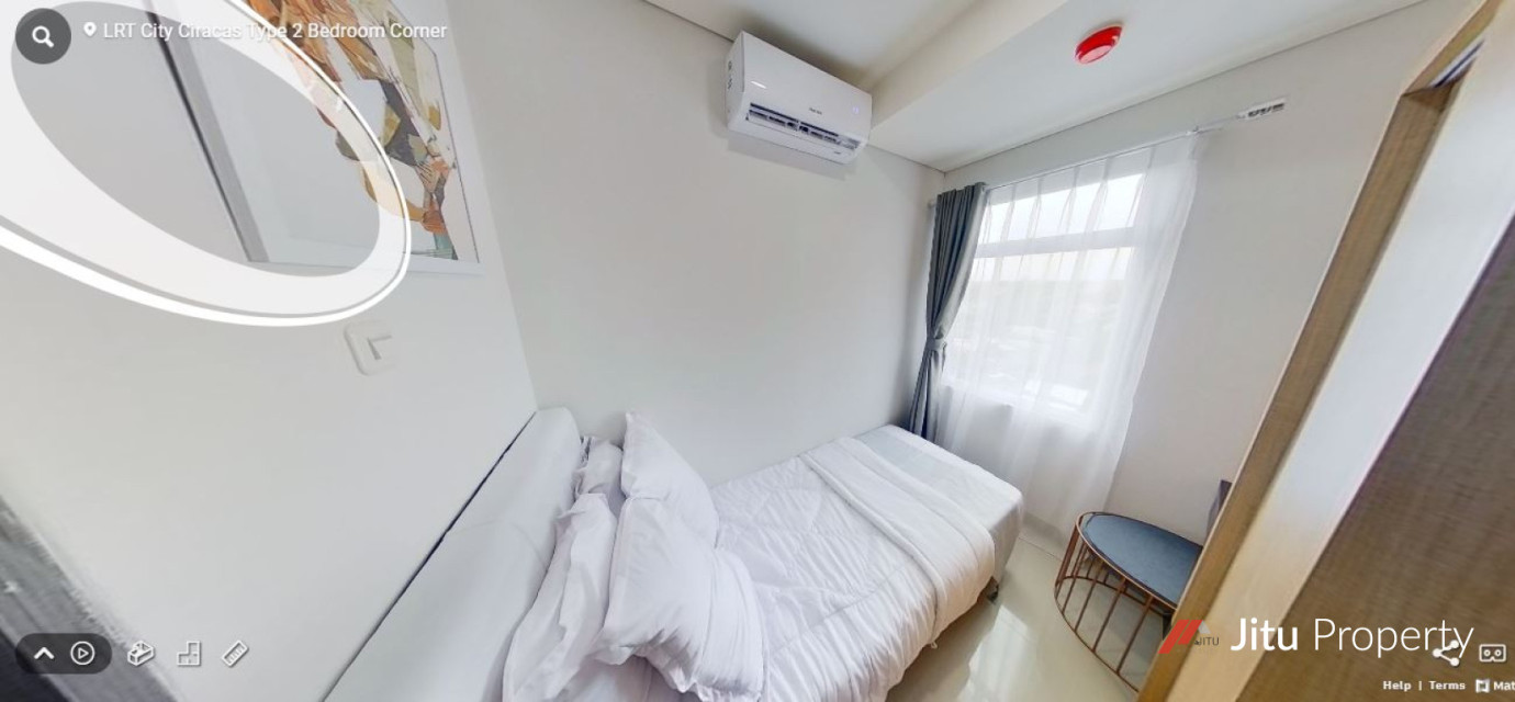 Dijual Unit LRT City Tower Azure lantai 28 No. Unit 54 2 BR Corner